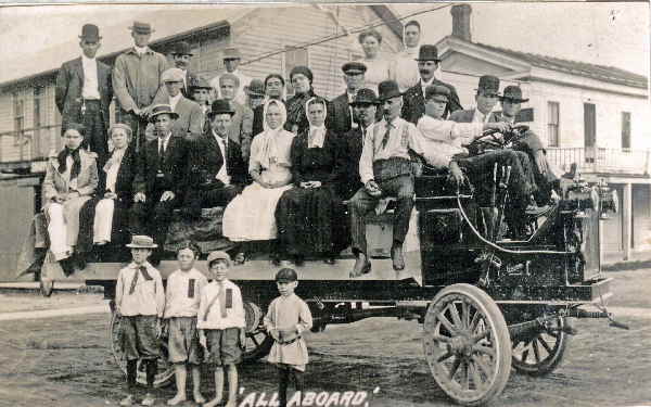 Homer Christy with Gramm truck